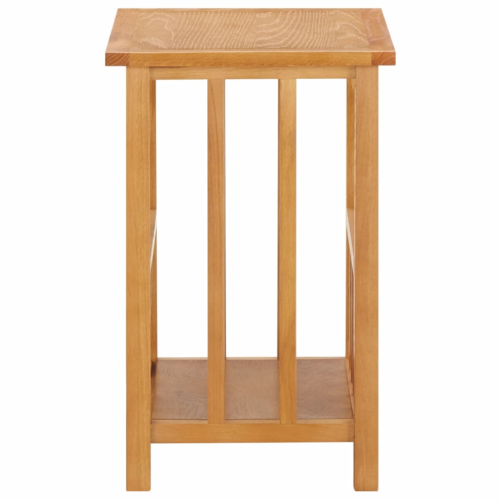 Magazine Table 45x35x55 cm Solid Oak Wood and MDF