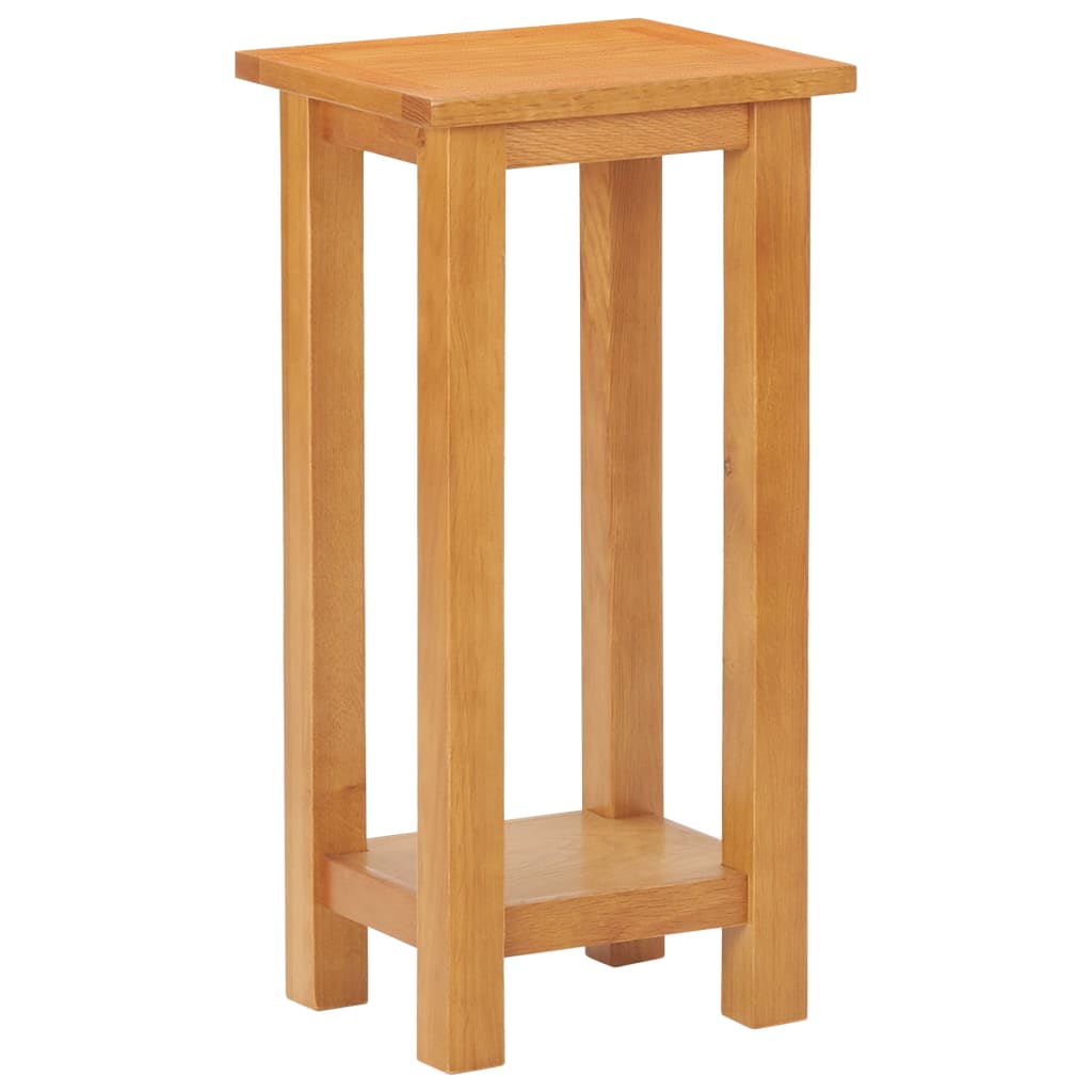 Side Table 27x24x55 cm Solid Oak Wood and MDF