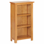 Narrow Bookcase 45x22.5x82 cm Solid Oak Wood and MDF