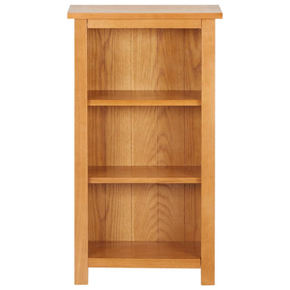 Narrow Bookcase 45x22.5x82 cm Solid Oak Wood and MDF