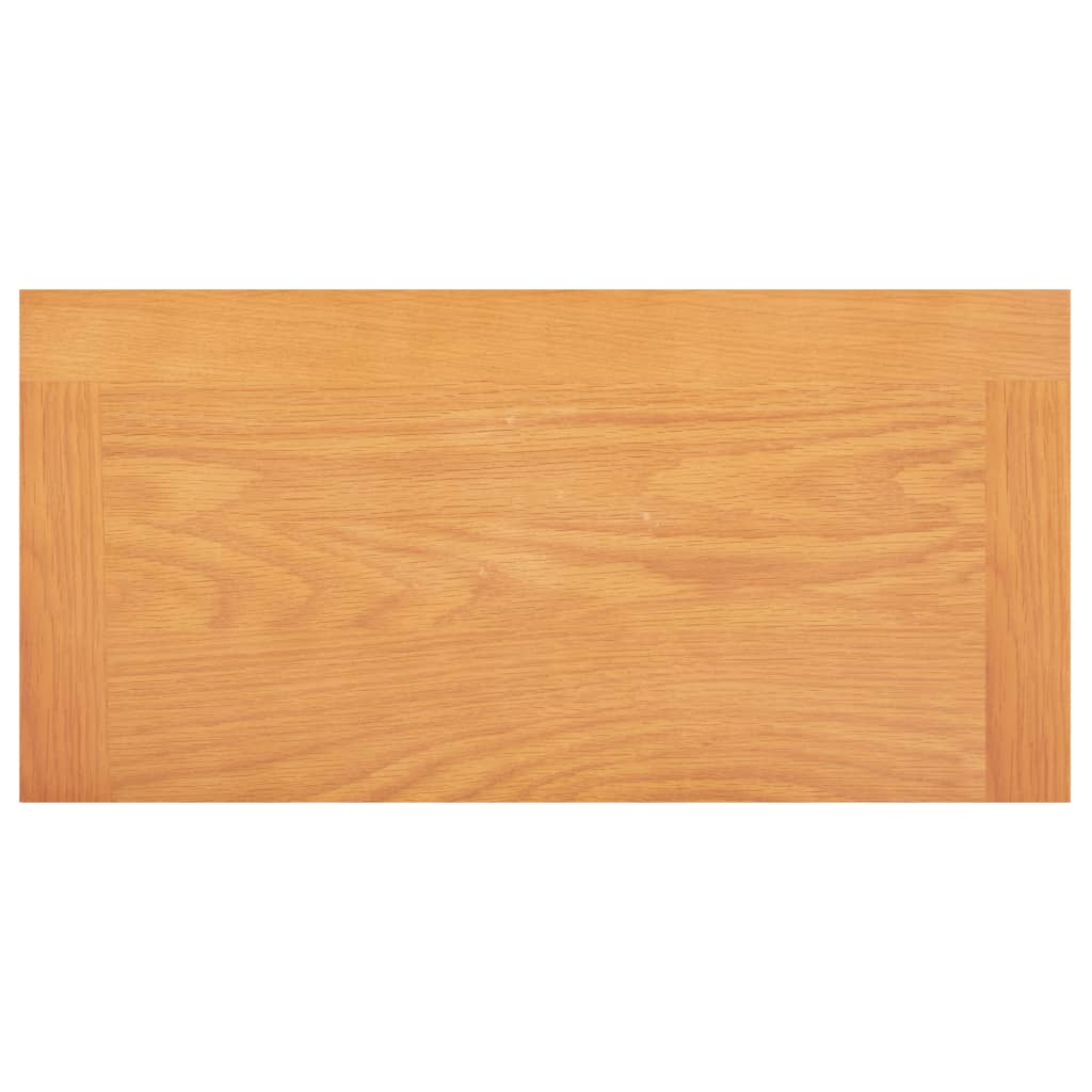 Narrow Bookcase 45x22.5x82 cm Solid Oak Wood and MDF