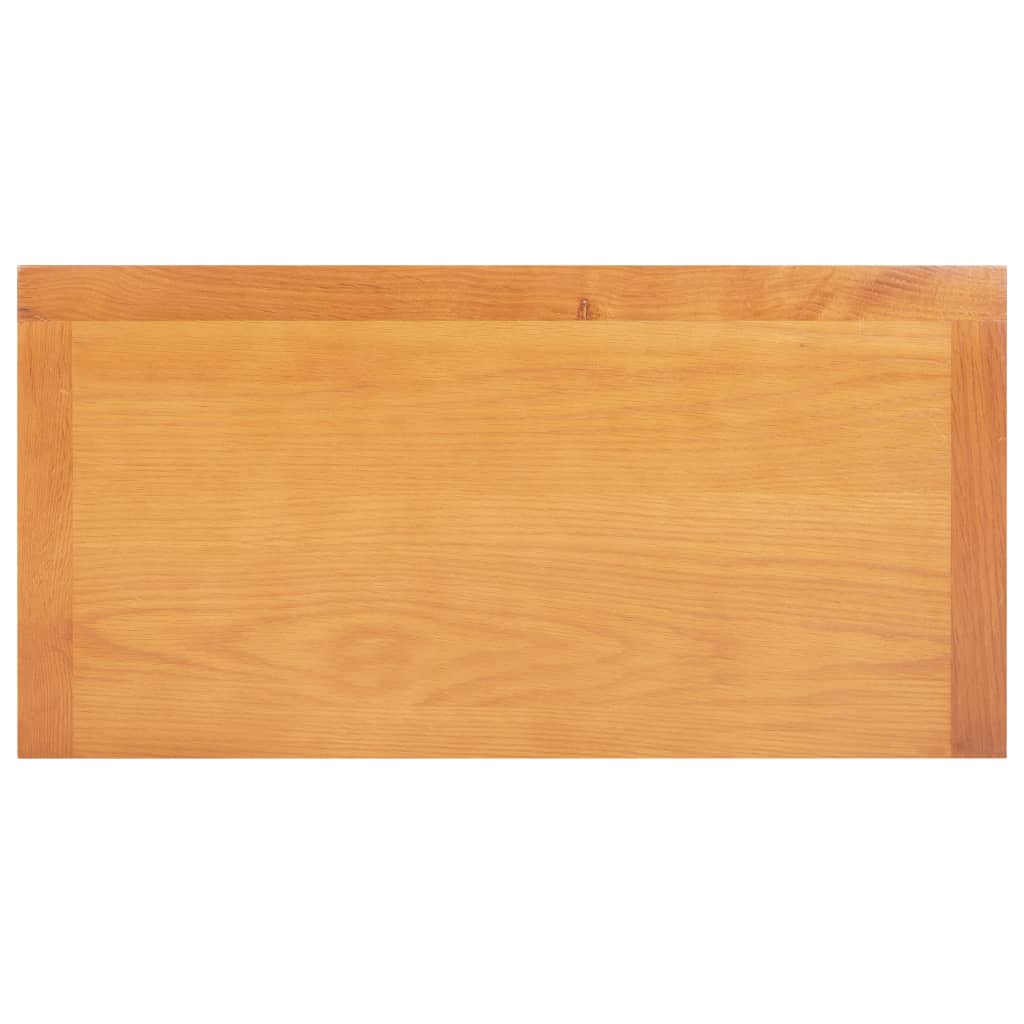 Cupboard 70x35x75 cm Solid Oak Wood and MDF