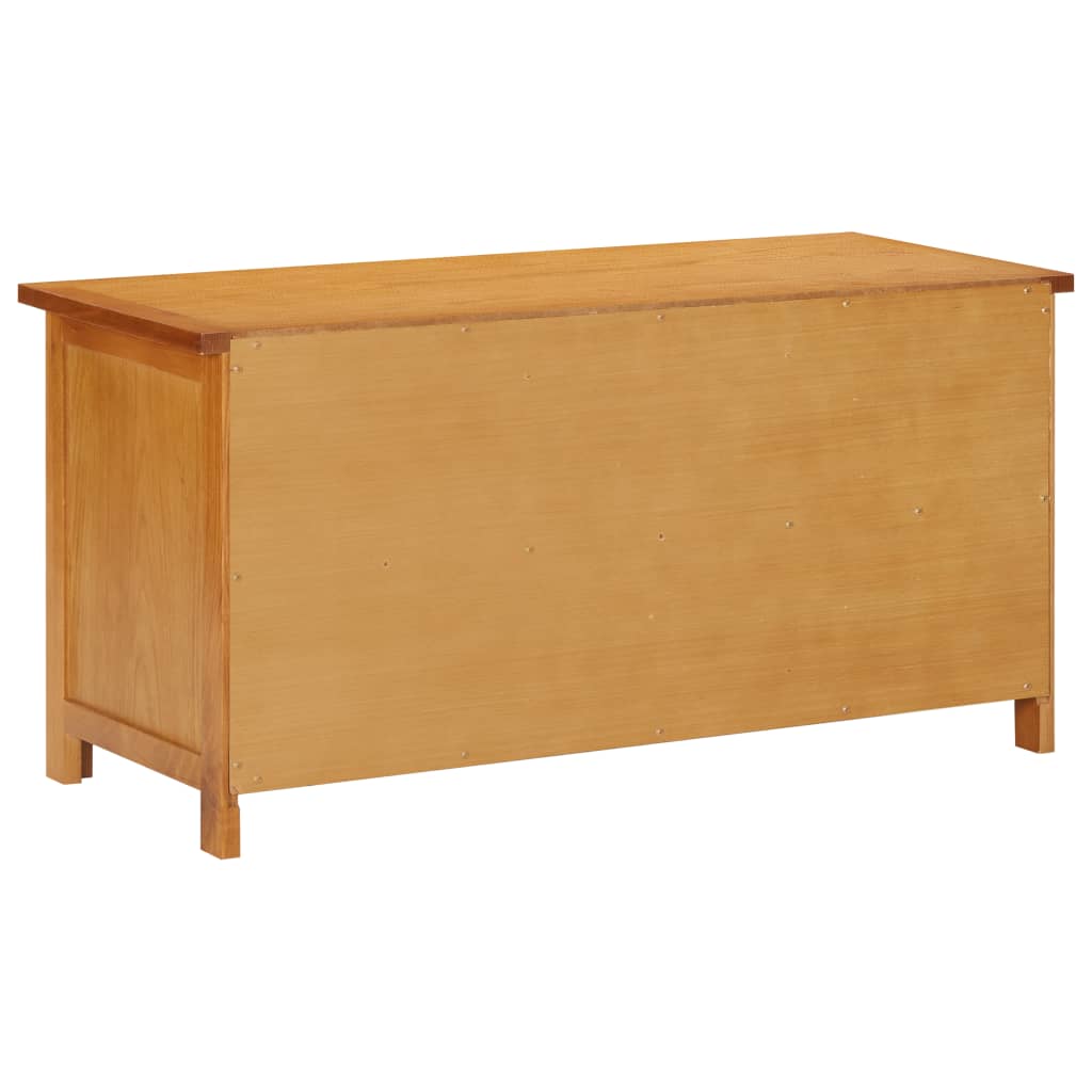 Shoe Rack 90x37x45 cm Solid Oak Wood and MDF