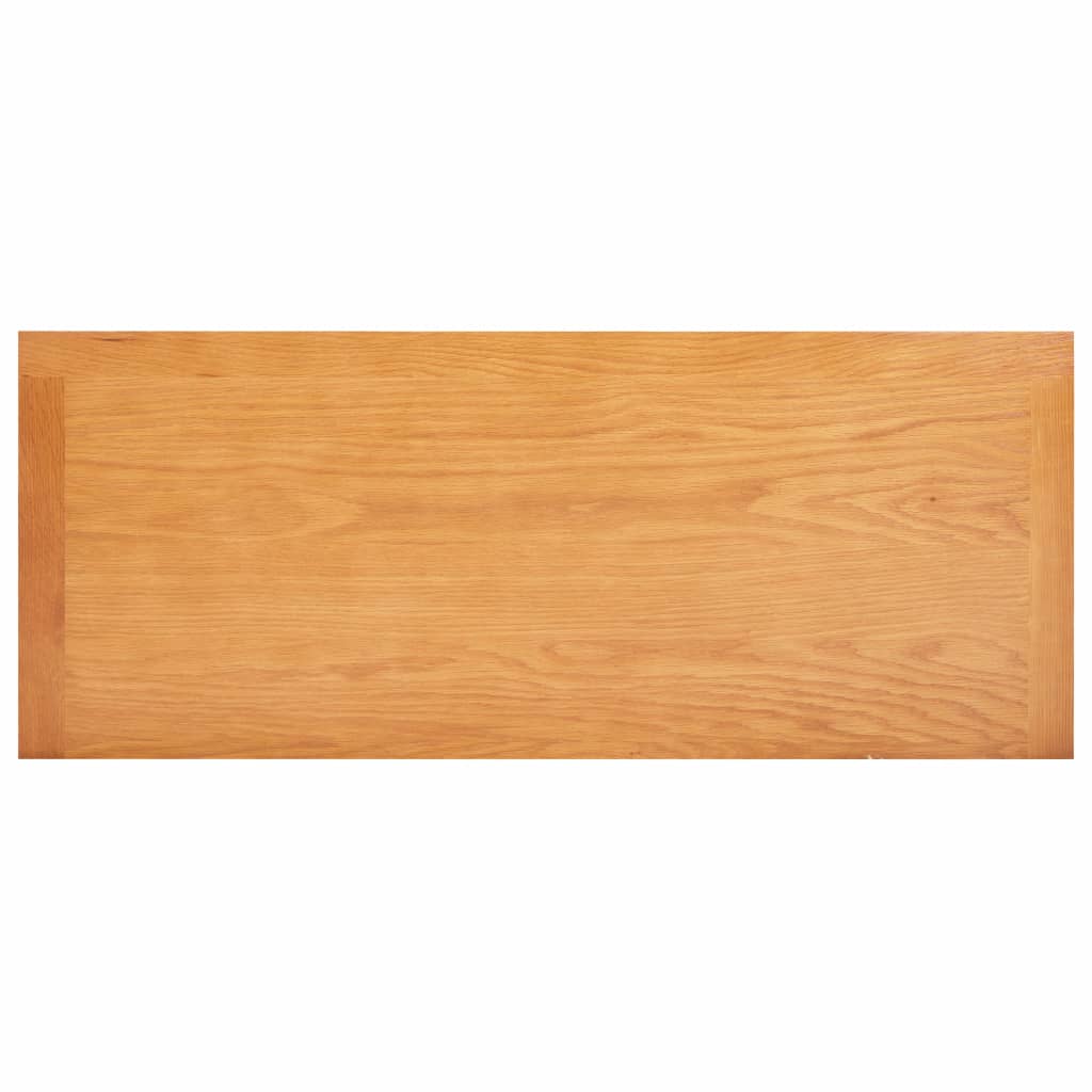 Shoe Rack 120x37x45 cm Solid Oak Wood and MDF