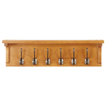 Coat Rack 60x16x16 cm Solid Oak Wood