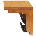 Coat Rack 60x16x16 cm Solid Oak Wood