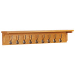 Coat Rack 90x16x16 cm Solid Oak Wood