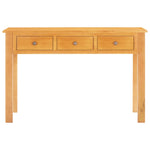 Dressing Table 118x40x77 cm Solid Oak Wood and MDF