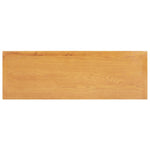 Dressing Table 118x40x77 cm Solid Oak Wood and MDF