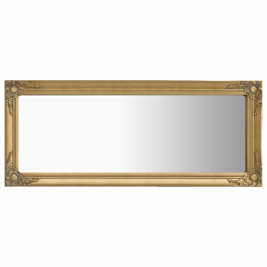 Wall Mirror Baroque Style 50x120 cm Gold