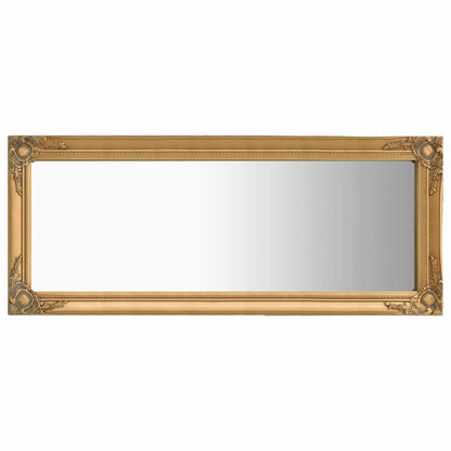 Wall Mirror Baroque Style 50x120 cm Gold