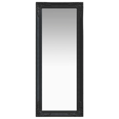 Wall Mirror Baroque Style 50x120 cm Black