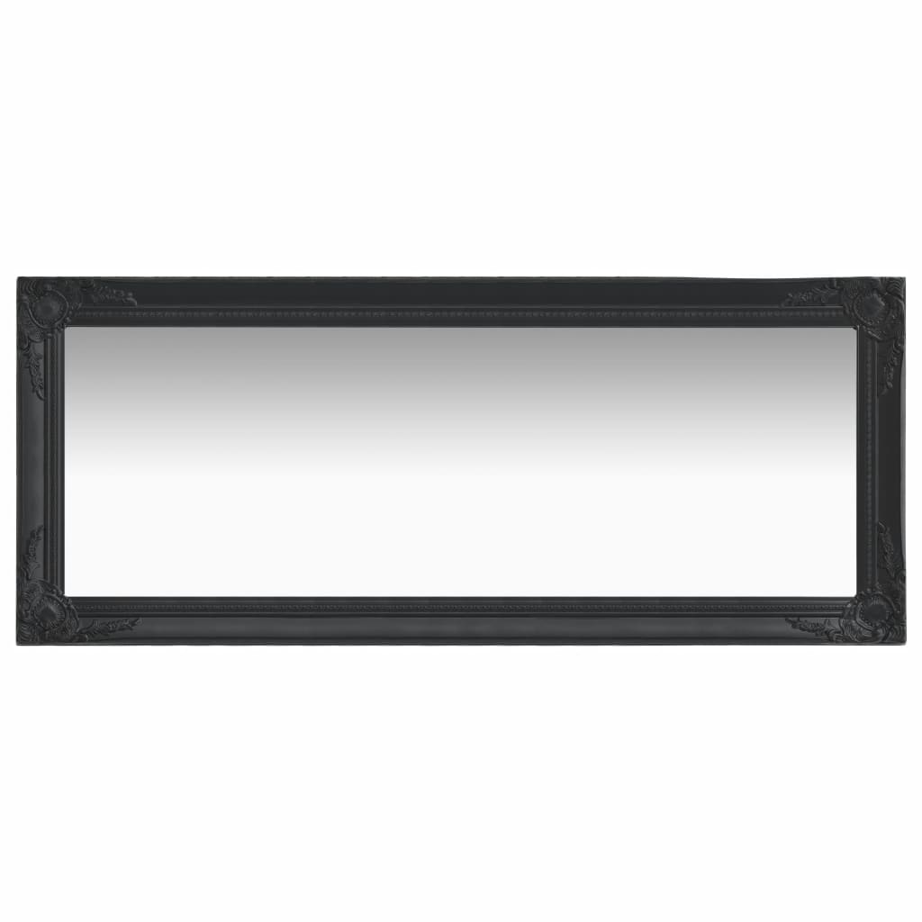 Wall Mirror Baroque Style 50x120 cm Black