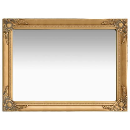 Wall Mirror Baroque Style 60x80 cm Gold