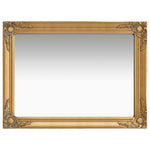 Wall Mirror Baroque Style 60x80 cm Gold