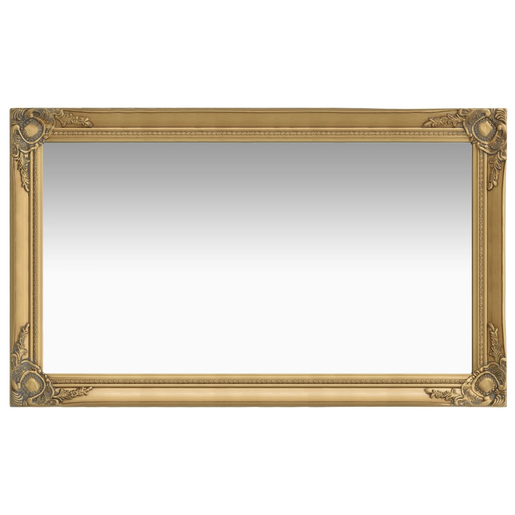 Wall Mirror Baroque Style 60x100 cm Gold