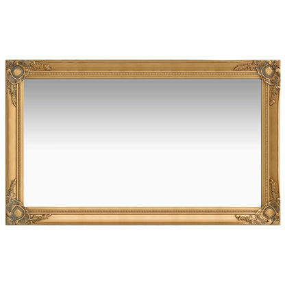 Wall Mirror Baroque Style 60x100 cm Gold