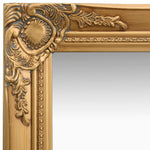 Wall Mirror Baroque Style 60x100 cm Gold