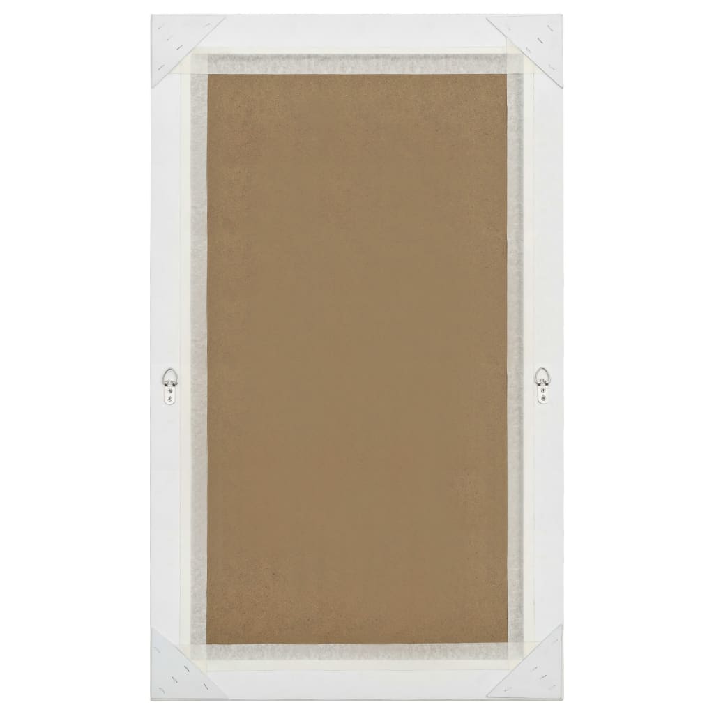 Wall Mirror Baroque Style 60x100 cm Silver