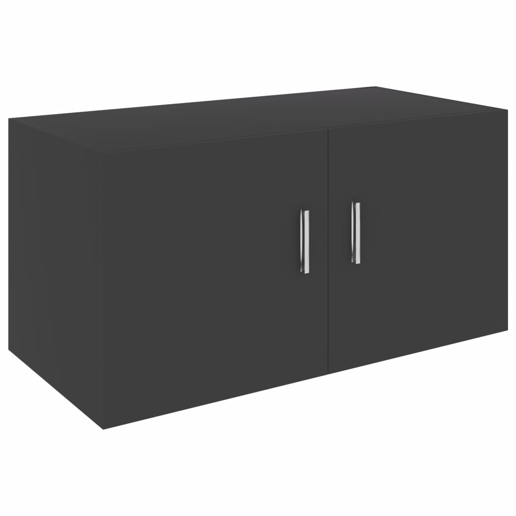 Wall Mounted Cabinet Grey 80x39x40 cm Chipboard