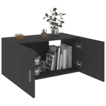 Wall Mounted Cabinet Grey 80x39x40 cm Chipboard
