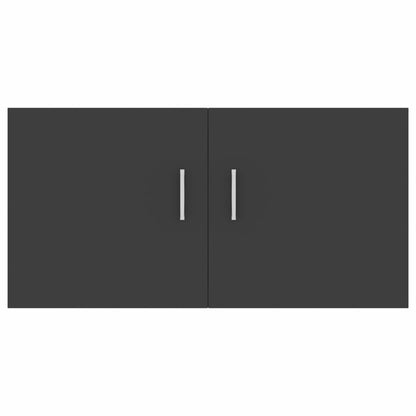 Wall Mounted Cabinet Grey 80x39x40 cm Chipboard