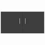 Wall Mounted Cabinet Grey 80x39x40 cm Chipboard