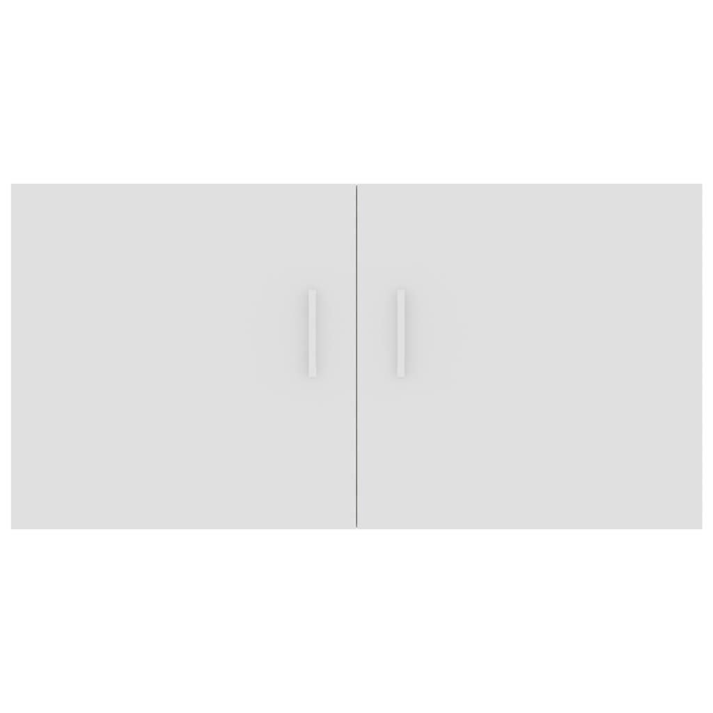 Wall Mounted Cabinet White and Sonoma Oak 80x39x40 cm Chipboard