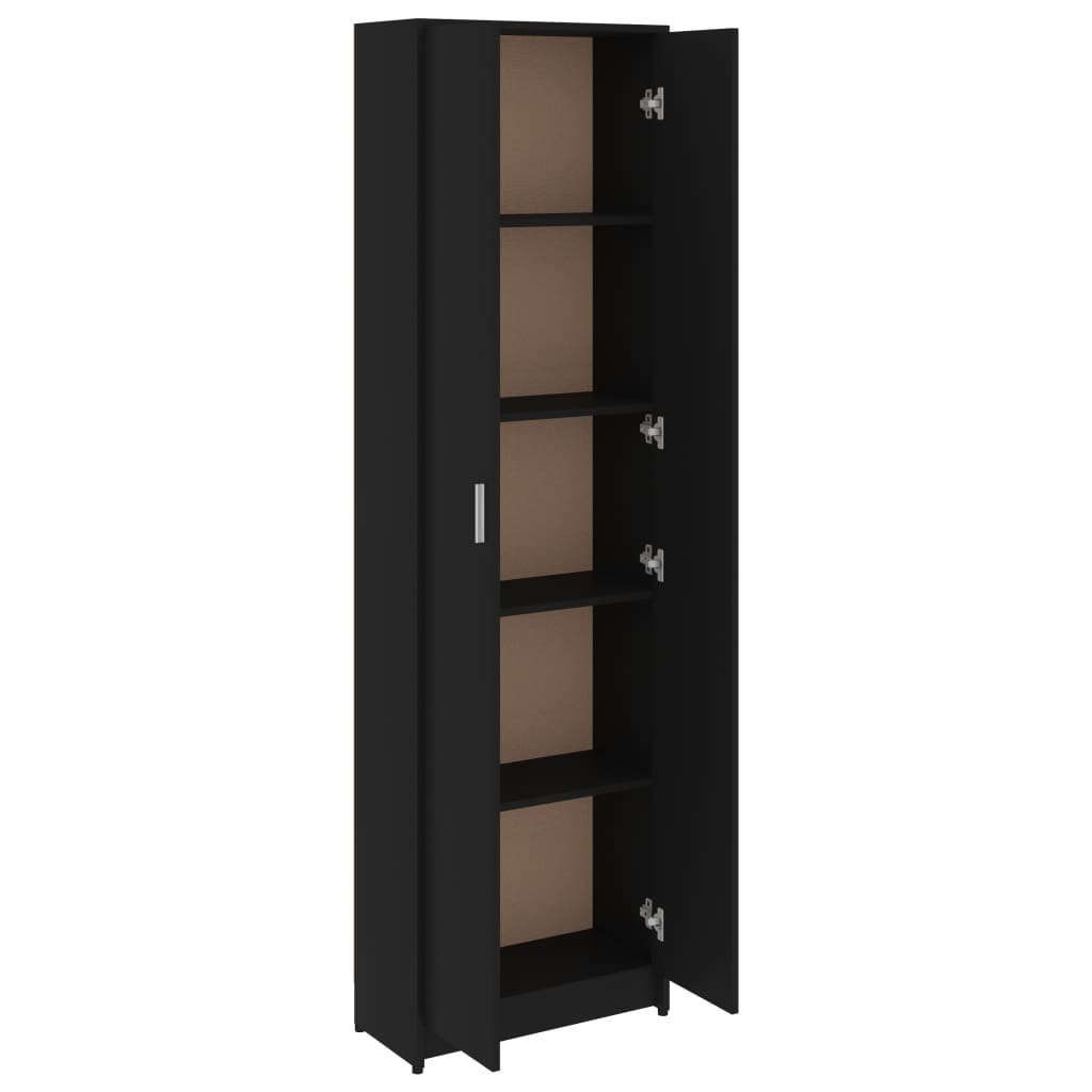 Hallway Wardrobe Black 55x25x189 cm Chipboard