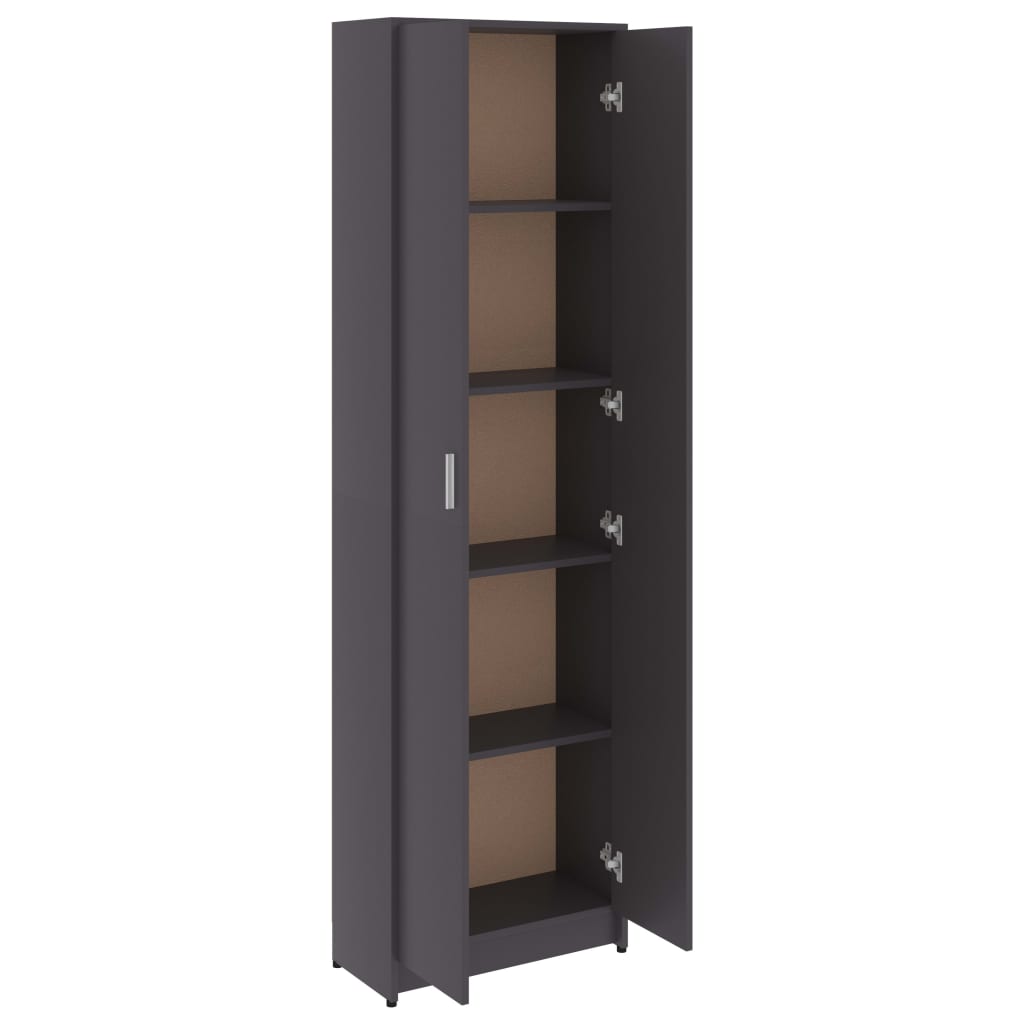 Hallway Wardrobe Grey 55x25x189 cm Chipboard