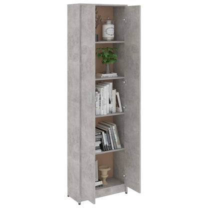 Hallway Wardrobe Concrete Grey 55x25x189 cm Chipboard