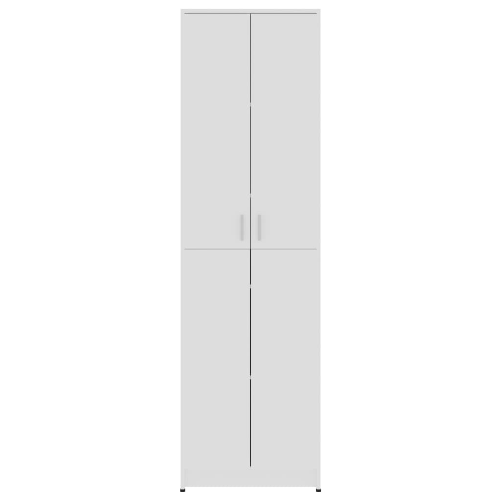 Hallway Wardrobe High Gloss White 55x25x189 cm Chipboard