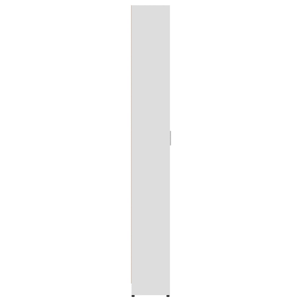 Hallway Wardrobe High Gloss White 55x25x189 cm Chipboard