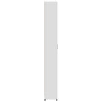 Hallway Wardrobe High Gloss White 55x25x189 cm Chipboard