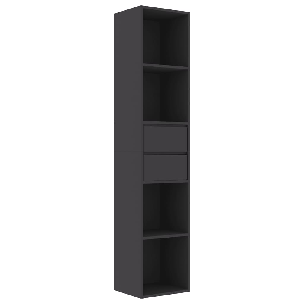 Book Cabinet Grey 36x30x171 cm Chipboard