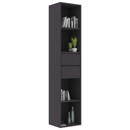 Book Cabinet Grey 36x30x171 cm Chipboard