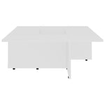 Coffee Table White 79.5x79.5x30 cm Chipboard
