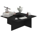 Coffee Table Black 79.5x79.5x30 cm Chipboard