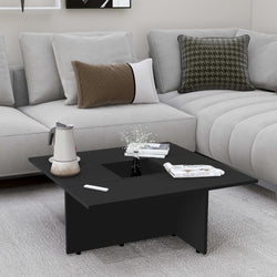 Coffee Table Black 79.5x79.5x30 cm Chipboard