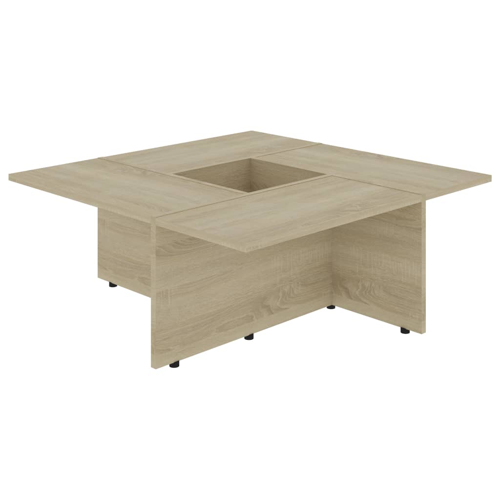 Coffee Table Sonoma Oak 79.5x79.5x30 cm Chipboard