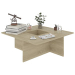 Coffee Table Sonoma Oak 79.5x79.5x30 cm Chipboard