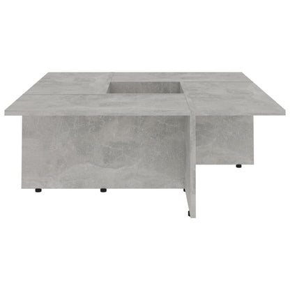 Coffee Table Concrete Grey 79.5x79.5x30 cm Chipboard