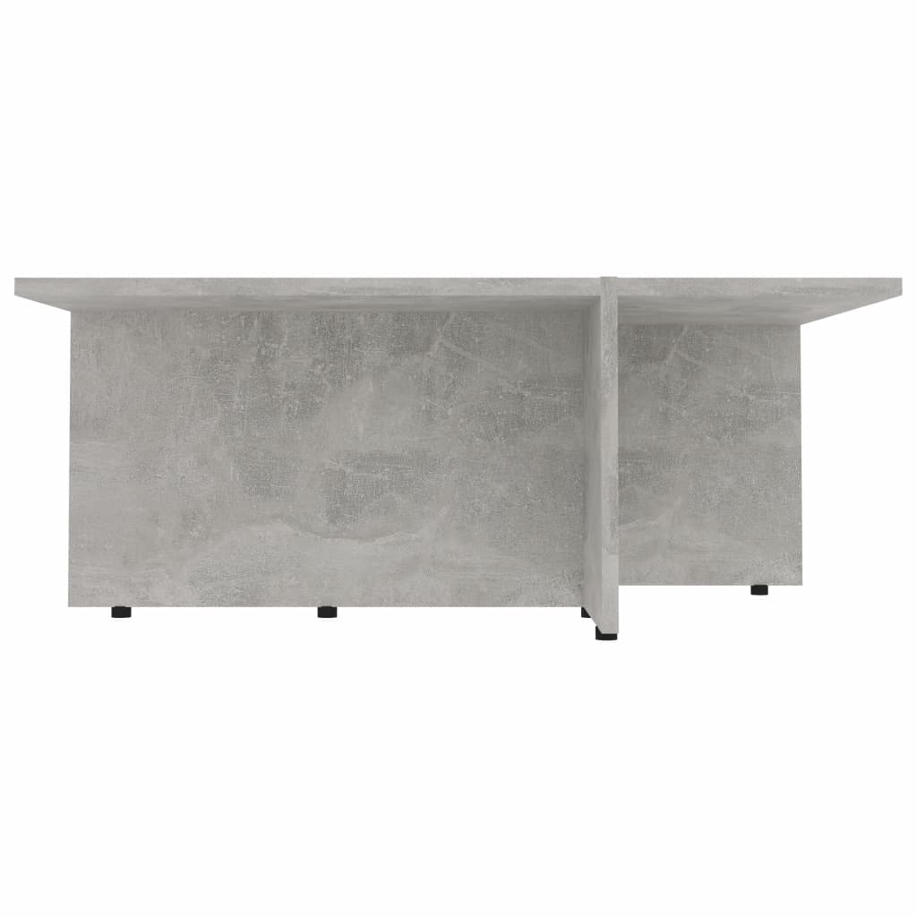Coffee Table Concrete Grey 79.5x79.5x30 cm Chipboard
