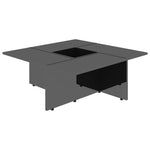 Coffee Table High Gloss Black 79.5x79.5x30 cm Chipboard