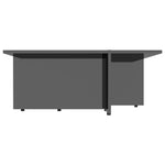 Coffee Table High Gloss Black 79.5x79.5x30 cm Chipboard