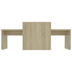 Coffee Table Set Sonoma Oak 100x48x40 cm Chipboard