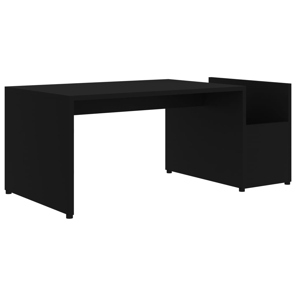 Coffee Table Black 90x45x35 cm Chipboard