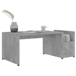 Coffee Table Concrete Grey 90x45x35 cm Chipboard