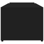 Coffee Table High Gloss Black 90x45x35 cm Chipboard
