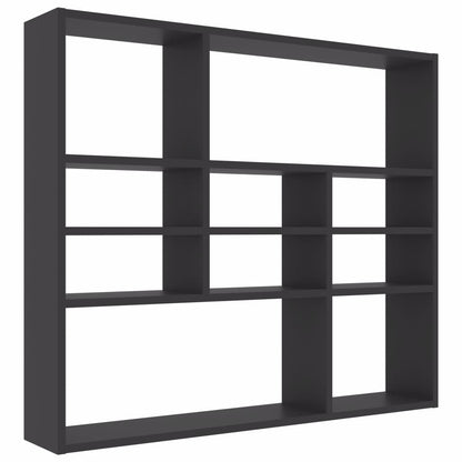 Wall Shelf Grey 90x16x78 cm Chipboard